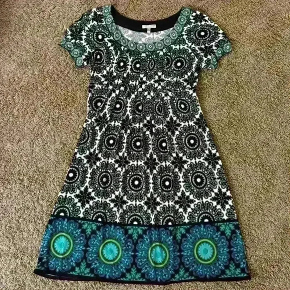 London Style Collection Women’s Floral Paisley Polyester Flowy Dress, size 12 - Picture 1 of 5